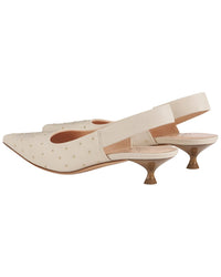 Agl Lenor S Studs Leather Sling Back