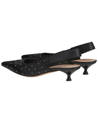 Agl Lenor S Studs Leather Slingback