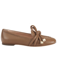 Agl Ribbon Leather Moccasin
