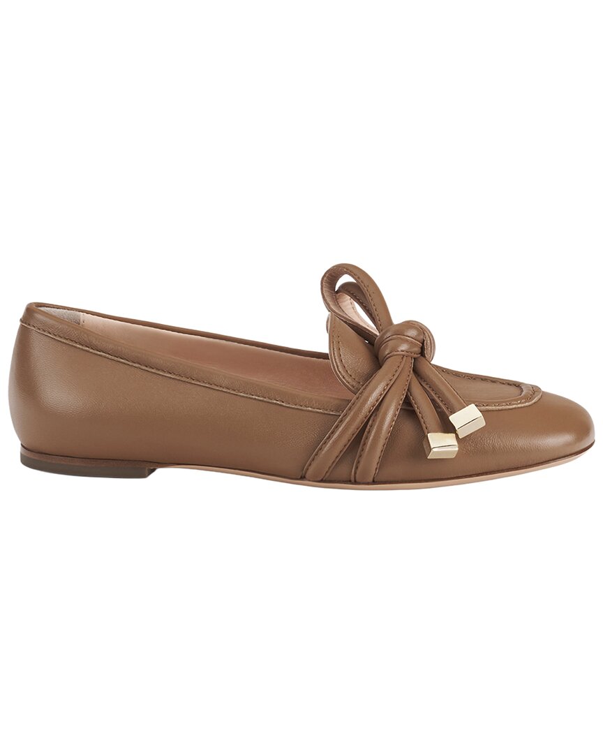 Agl Ribbon Leather Moccasin