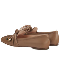 Agl Ribbon Leather Moccasin