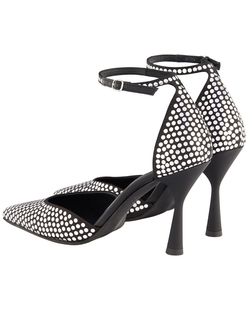 Agl Dea Black & Light Leather Pump