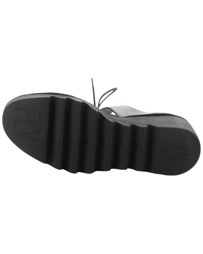 Fly London Bilu Metallic Leather Sandal