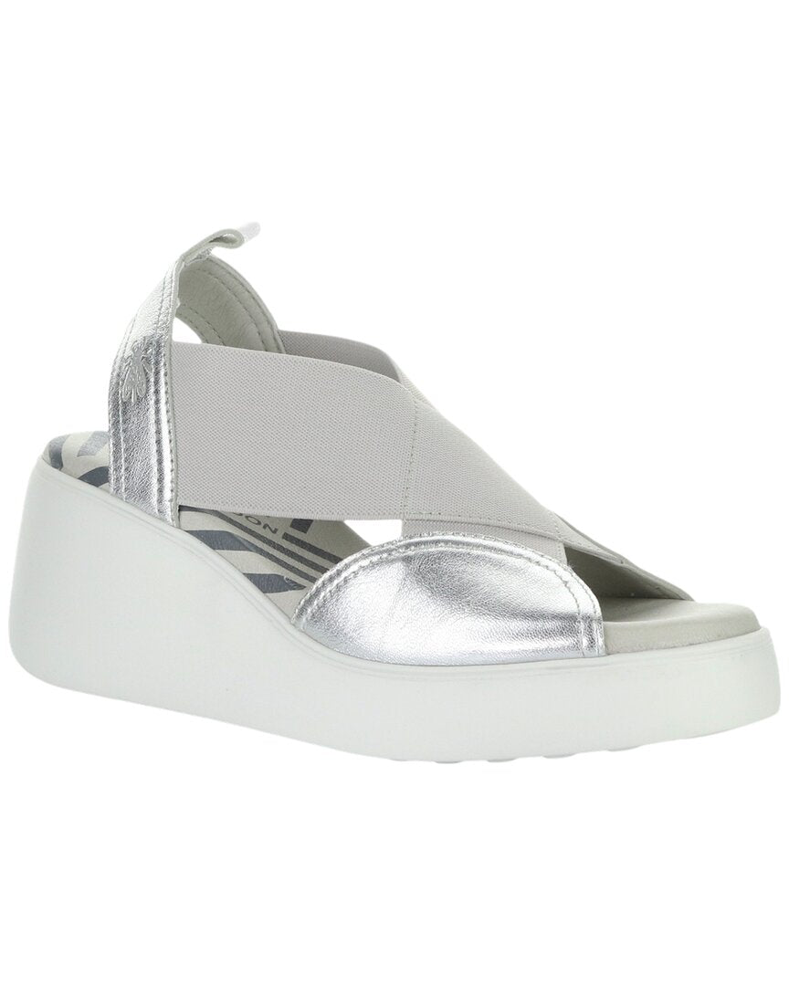 Fly London Daif Metallic Leather Sandal