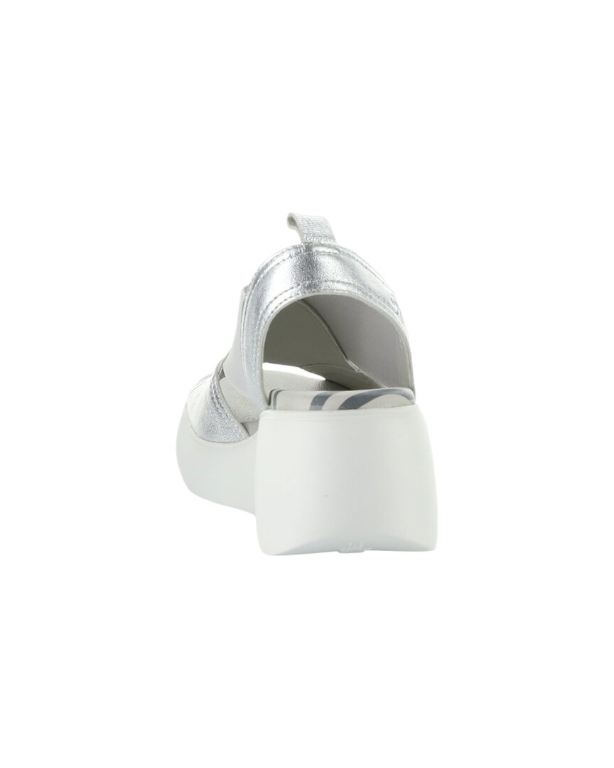 Fly London Daif Metallic Leather Sandal