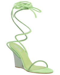 Paris Texas Willow Leather Sandal Green