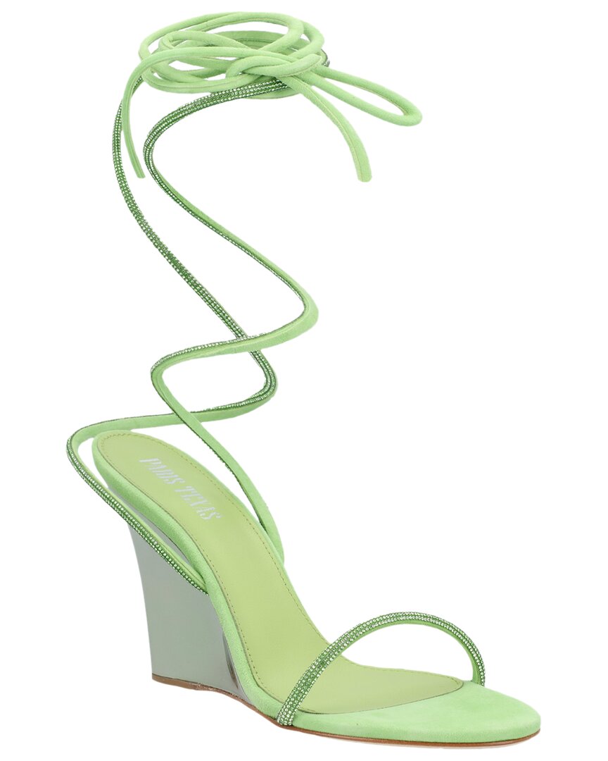 Paris Texas Willow Leather Sandal Green