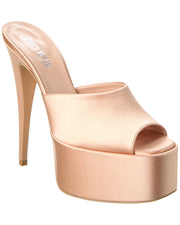 Paris Texas Marina Satin Platform Sandal