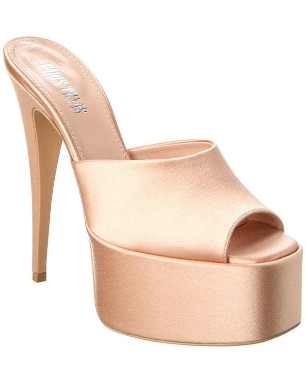 Paris Texas Marina Satin Platform Sandal