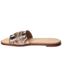 Cole Haan Flynn Snake-Embossed Leather Sandal