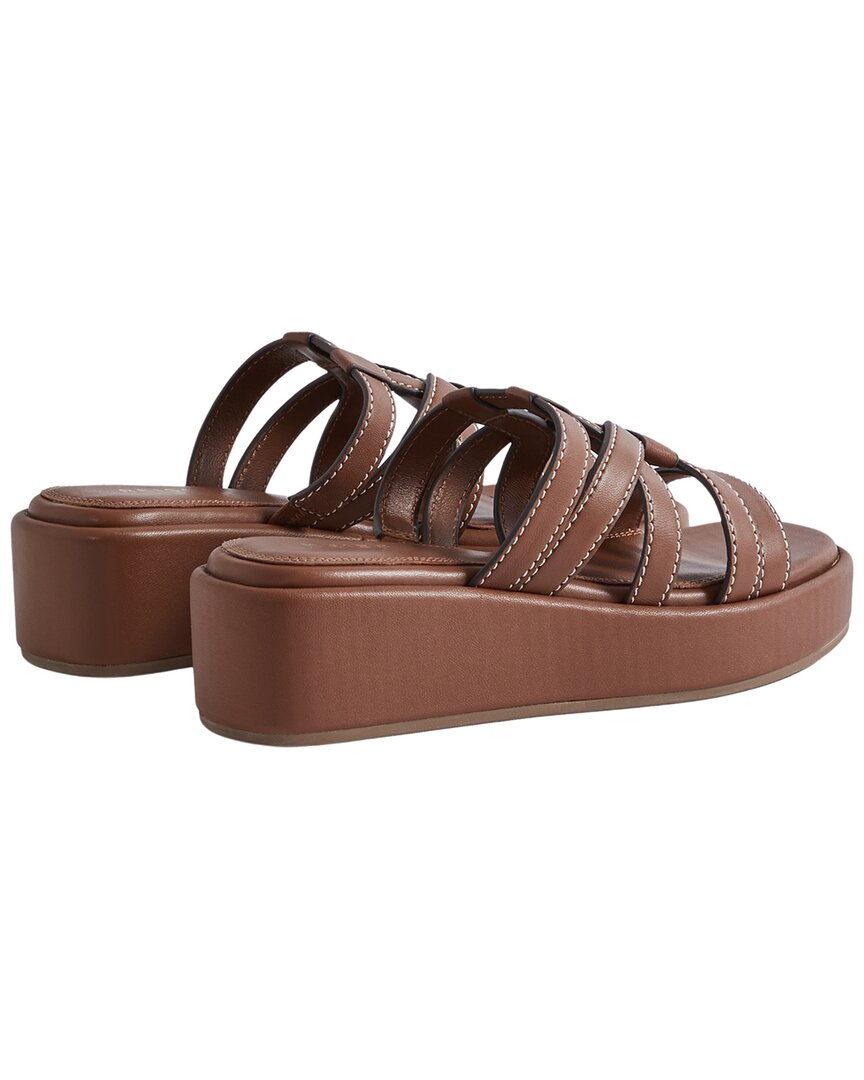 Reiss Naya Leather Flat