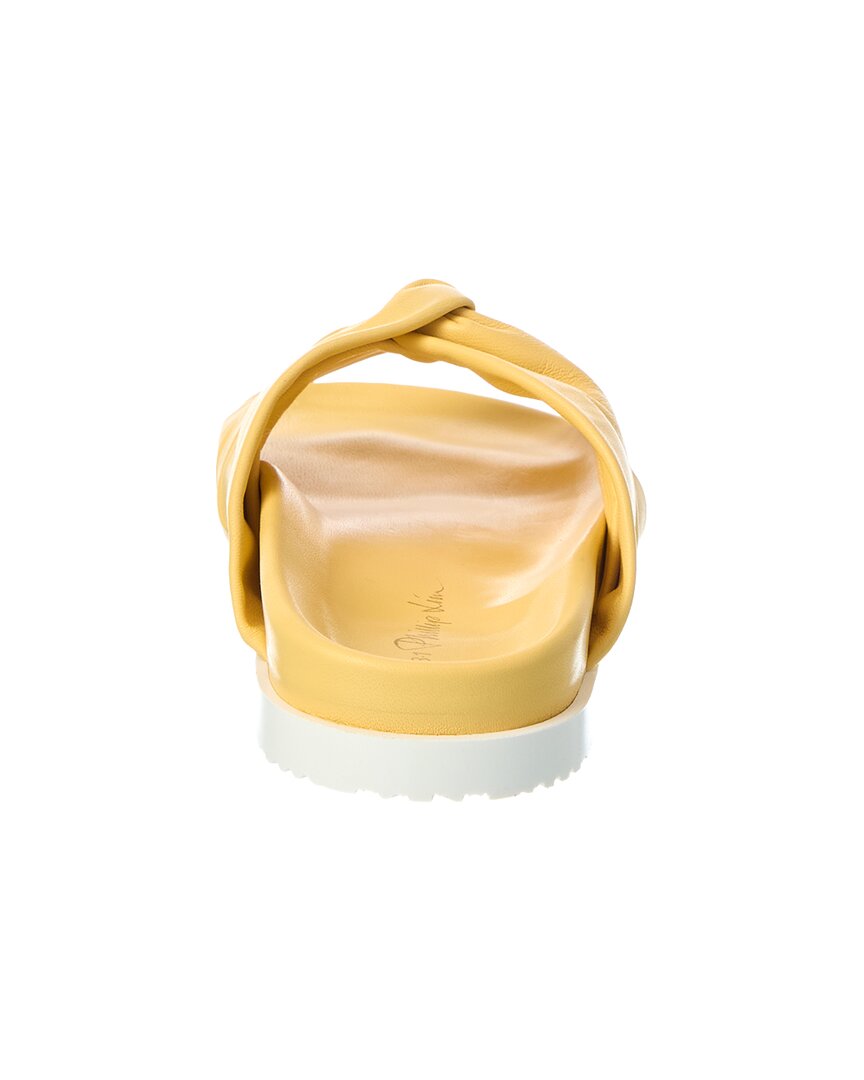 3.1 Phillip Lim Twisted Leather Pool Slide
