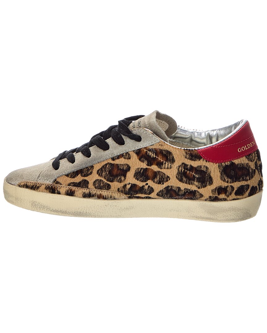 Golden Goose Golden Goose Superstar Leopard Horsy Leather & Suede Sneaker