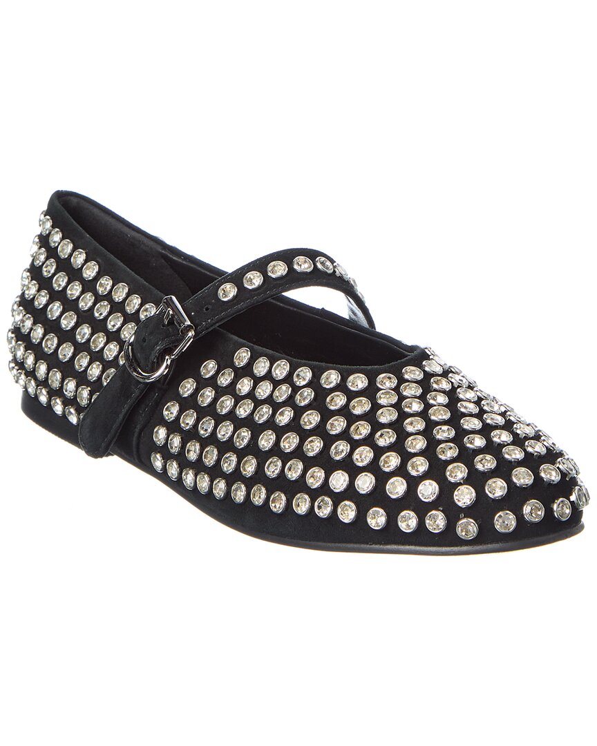 Tiffany & Fred Paris Bedazzled Suede Flat
