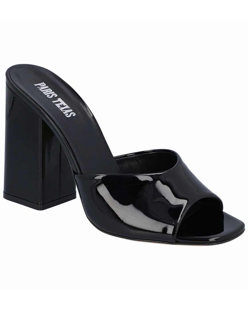 Paris Texas Anja Leather Mule Black