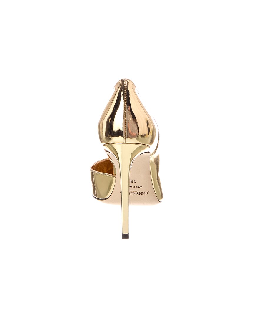 Aquazzura Jimmy Choo Brigitte Liquid Metal 100 Patent Pump