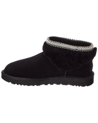 Ugg W Classic Ultra Mini Maxi Curly Suede & Sherpa Bootie