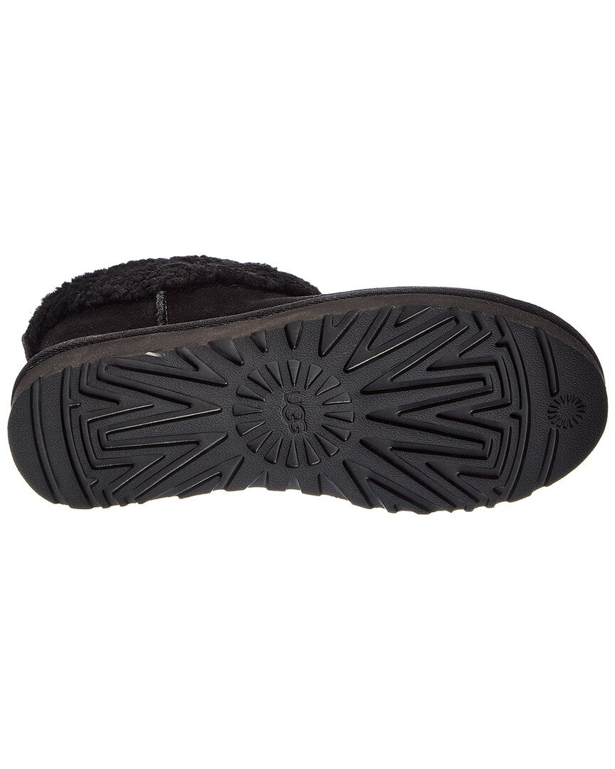 Ugg W Classic Ultra Mini Maxi Curly Suede & Sherpa Bootie