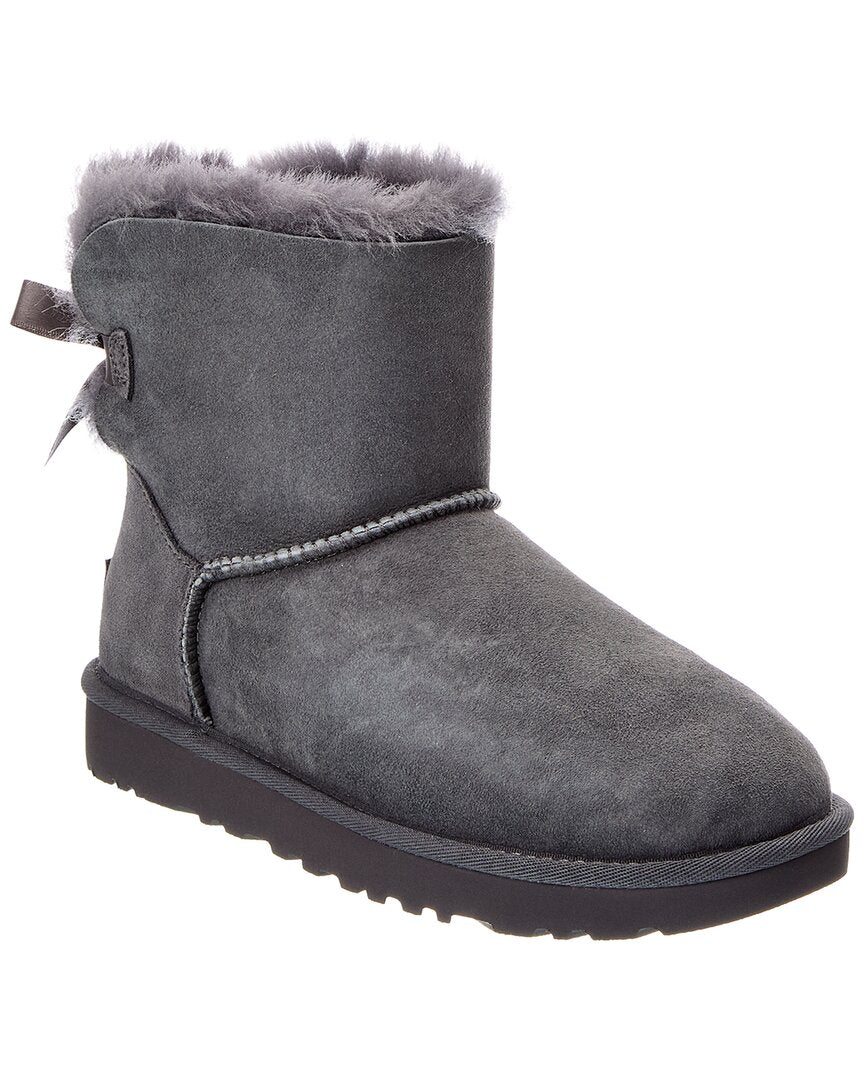 Ugg W Mini Bailey Bow Ii Suede Bootie