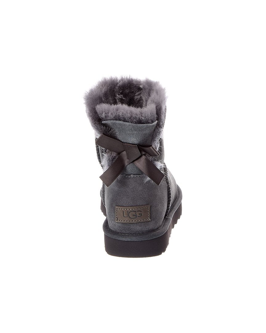 Ugg W Mini Bailey Bow Ii Suede Bootie