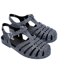 Melissa Shoes Possession Print Denim Sandal