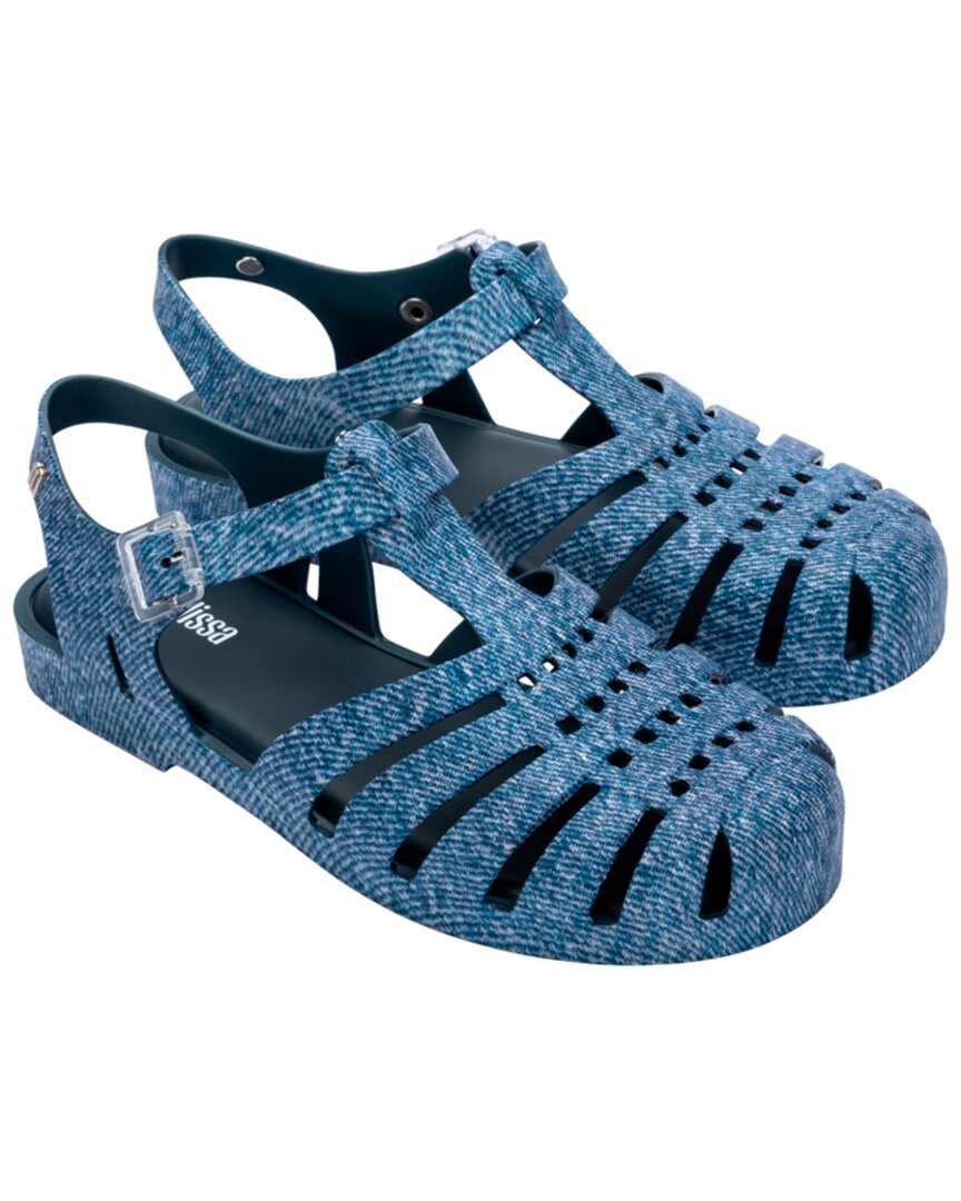 Melissa Shoes Possession Print Denim Sandal