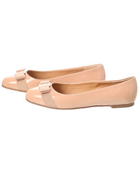Ferragamo Ferragamo Leather Ballerina Flat
