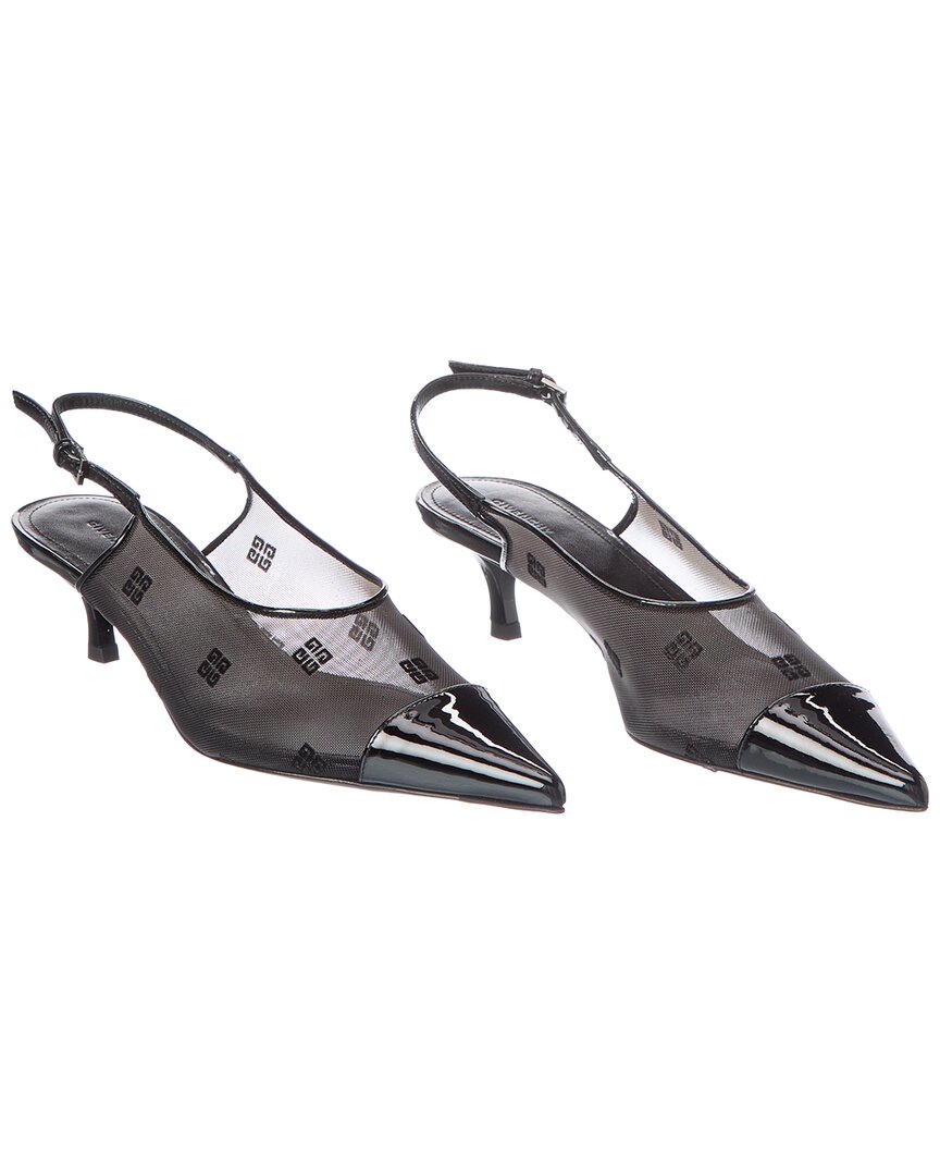 Givenchy Givenchy Kitten Mesh & Patent Slingback Pump