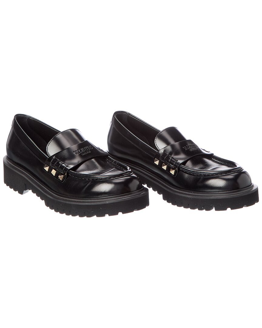 Valentino Valentino Rockstud Leather Loafer