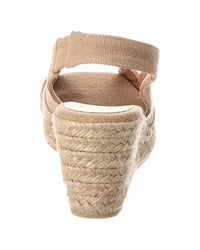 Castañer Diana Canvas Slingback Wedge Sandal