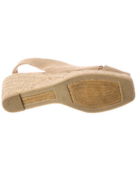 Castañer Diana Canvas Slingback Wedge Sandal
