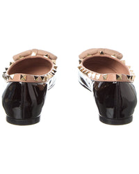 Pre-Owned Valentino Rockstud Patent Ballerina Flat (Authentic Pre-Loved)