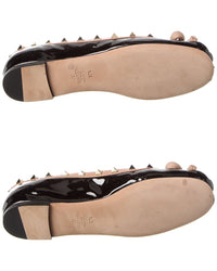 Pre-Owned Valentino Rockstud Patent Ballerina Flat (Authentic Pre-Loved)