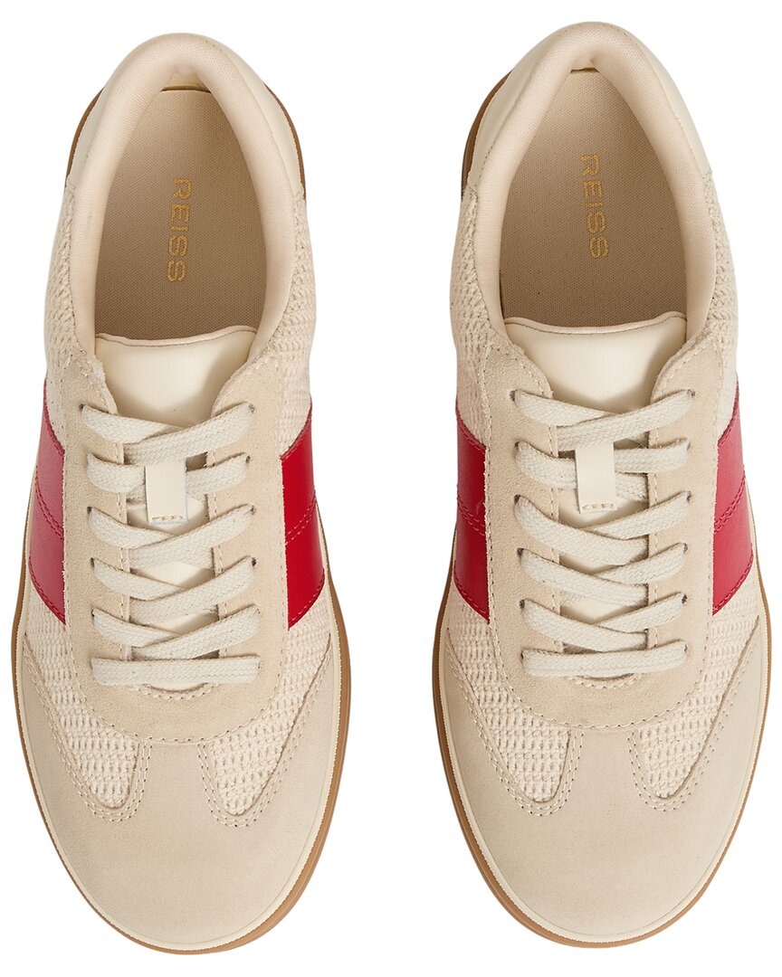 Reiss Lizzie Leather Trainer