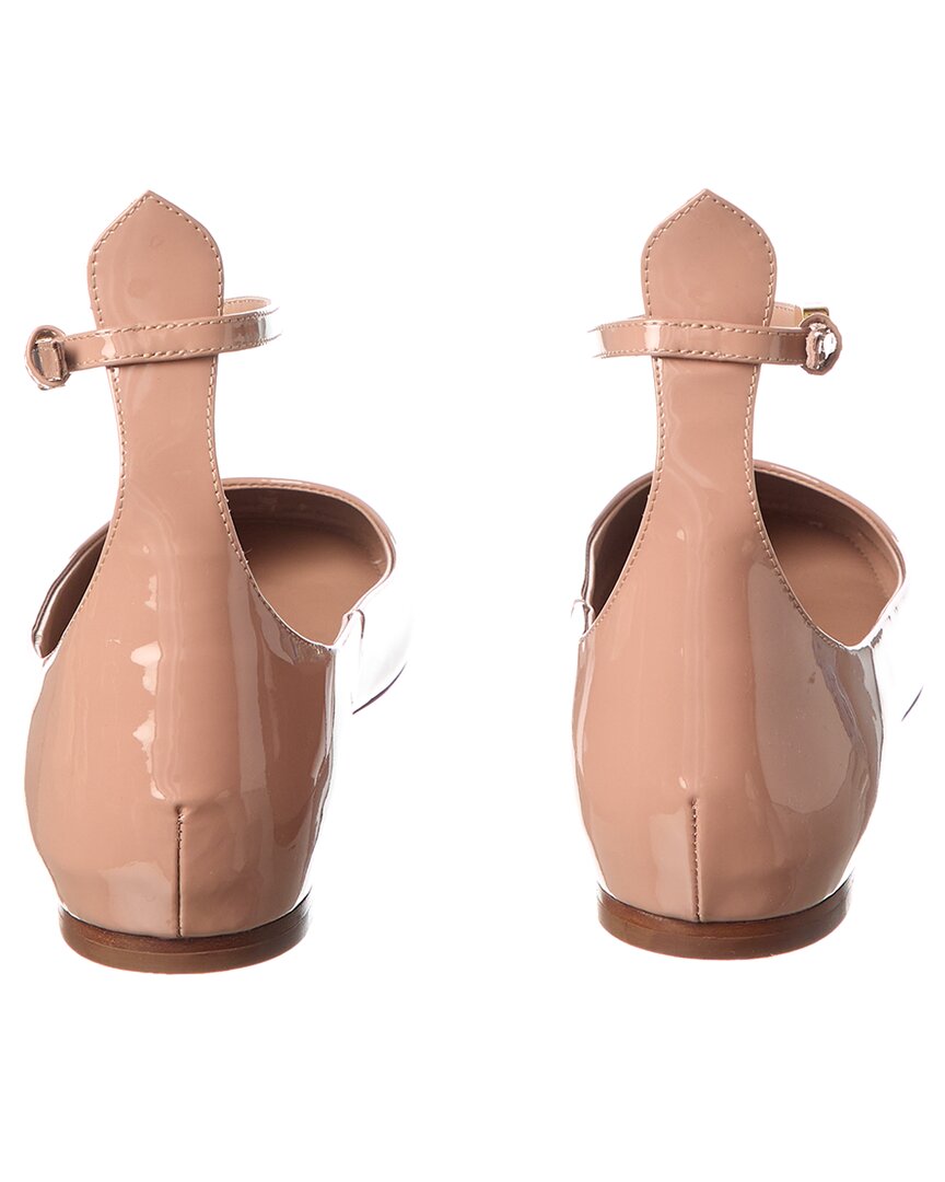 Pre-Owned Valentino Tan Go Patent Flat (Authentic Pre-Loved)