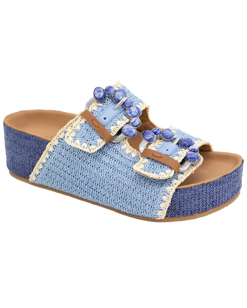 Gentle Souls By Kenneth Cole Kendall Raffia Sandal