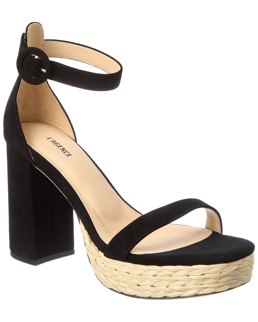 L’Agence Avia Suede Platform Sandal