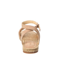 L’Agence Grece Ankle Strap Suede Sandal