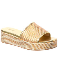 L’Agence Inaya Raffia Platform Espadrille