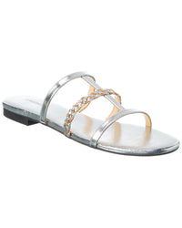 L’Agence Hennie Caged Leather Sandal