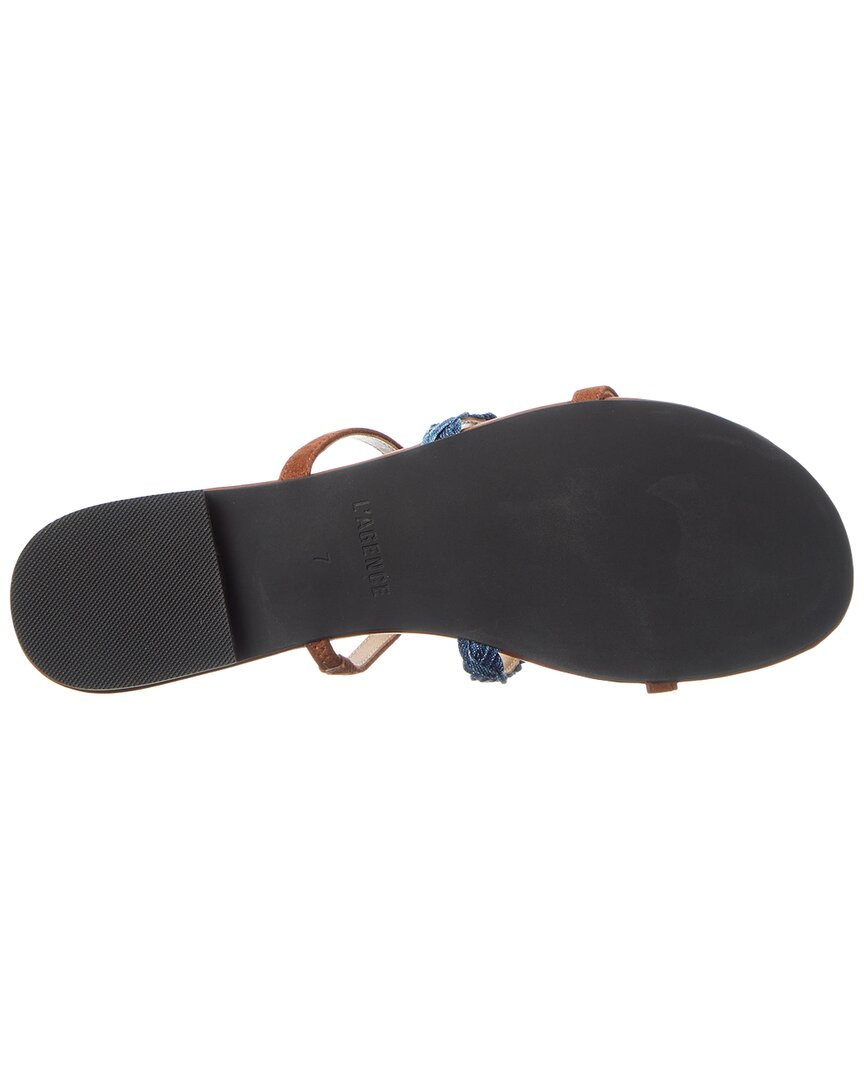 L’Agence Hennie Caged Suede Sandal