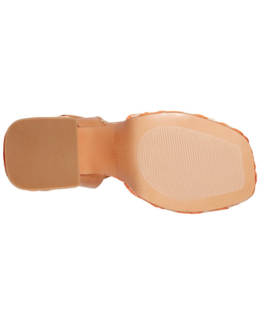 Marc Fisher Ltd Juliey Leather-Trim Sandal