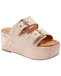 Marc Fisher Ltd Poppy Leather-Trim Sandal