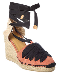 Castañer Curtis Suede Wedge Sandal