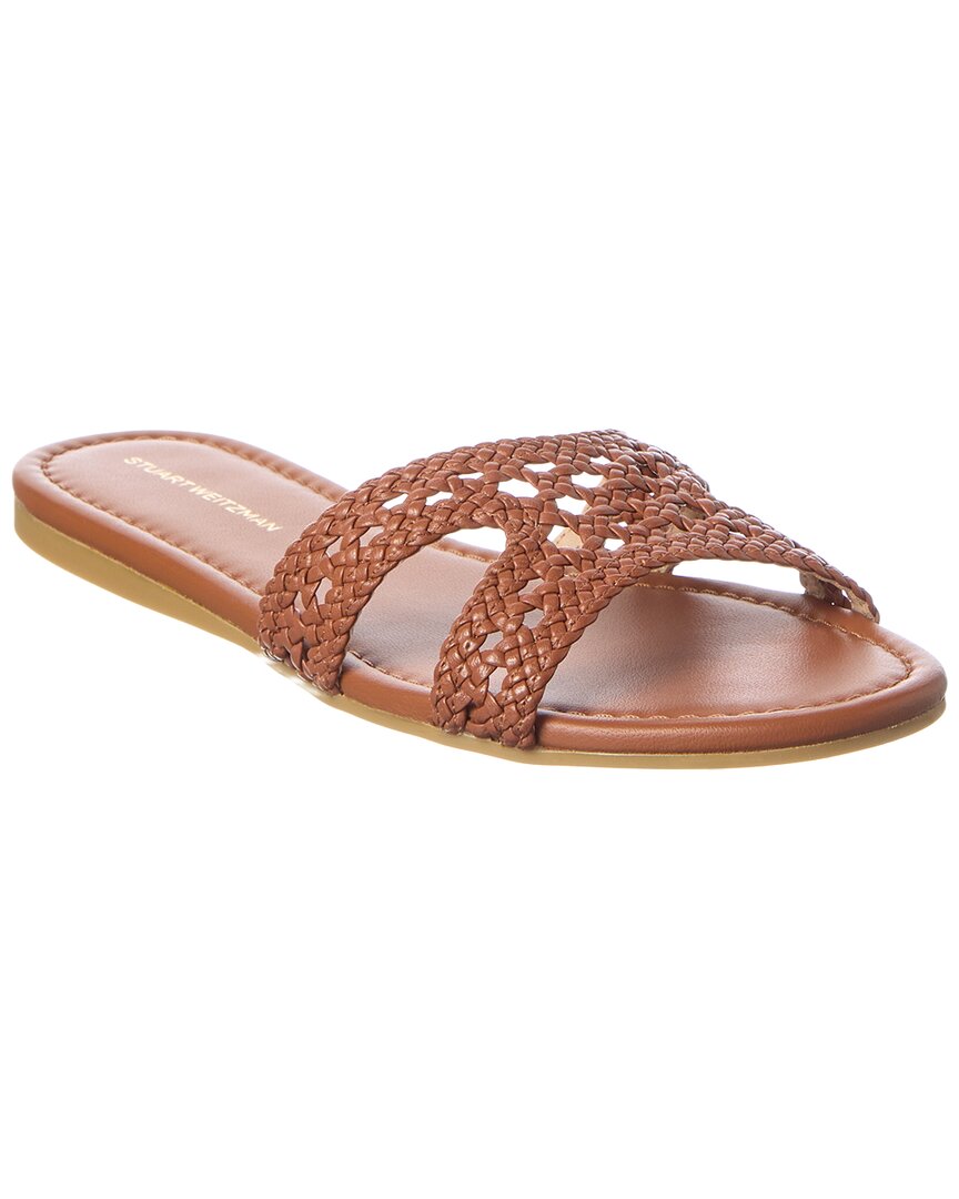 Stuart Weitzman Briar Slide Leather Sandal