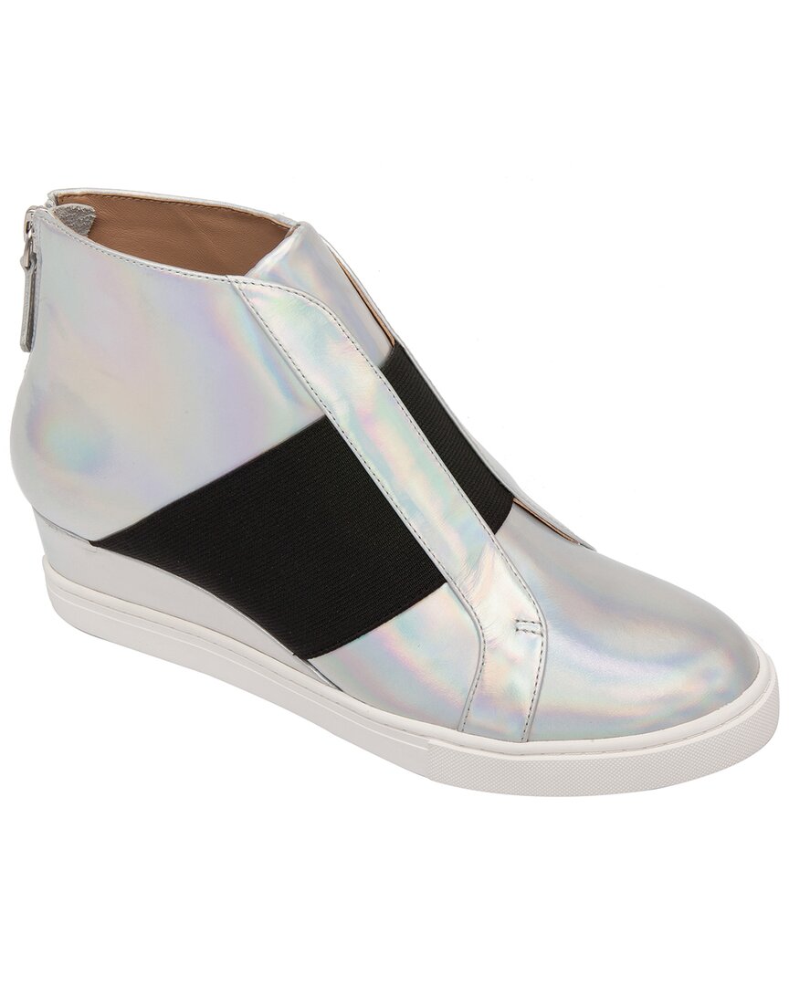 Linea Paolo Amber-L Leather Wedge Sneaker