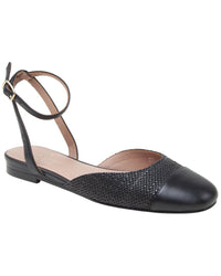Linea Paolo Delaney-L Woven & Leather Flat