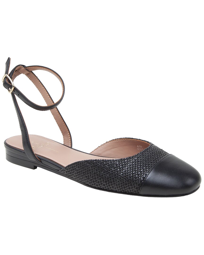 Linea Paolo Delaney-L Woven & Leather Flat