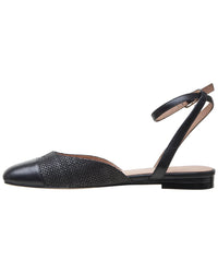 Linea Paolo Delaney-L Woven & Leather Flat