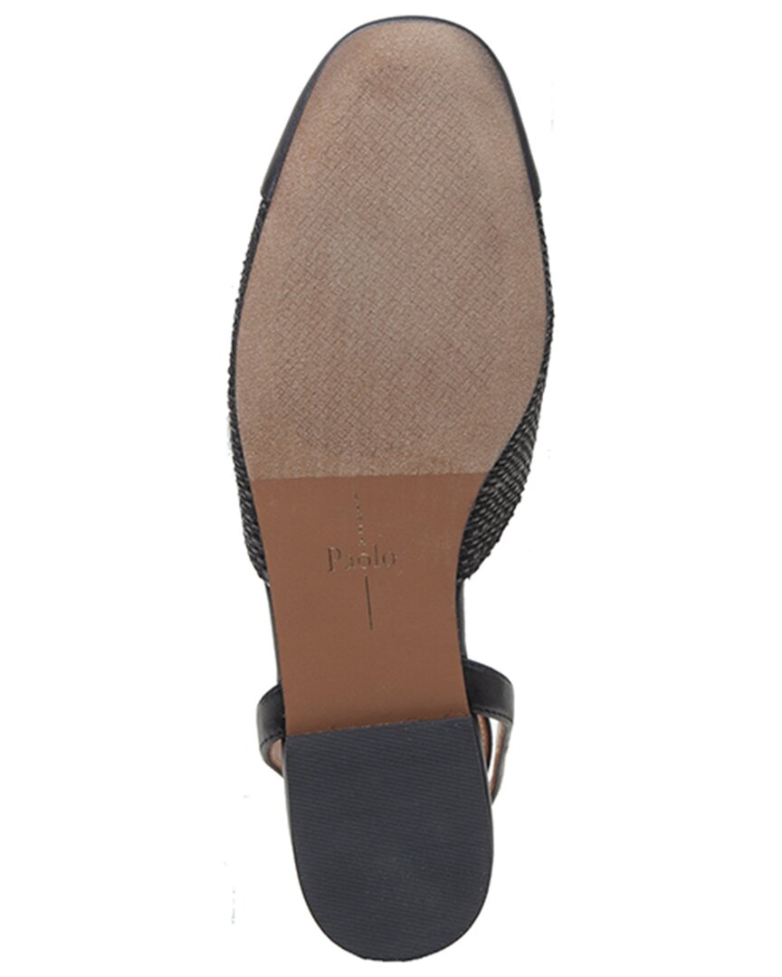 Linea Paolo Delaney-L Woven & Leather Flat